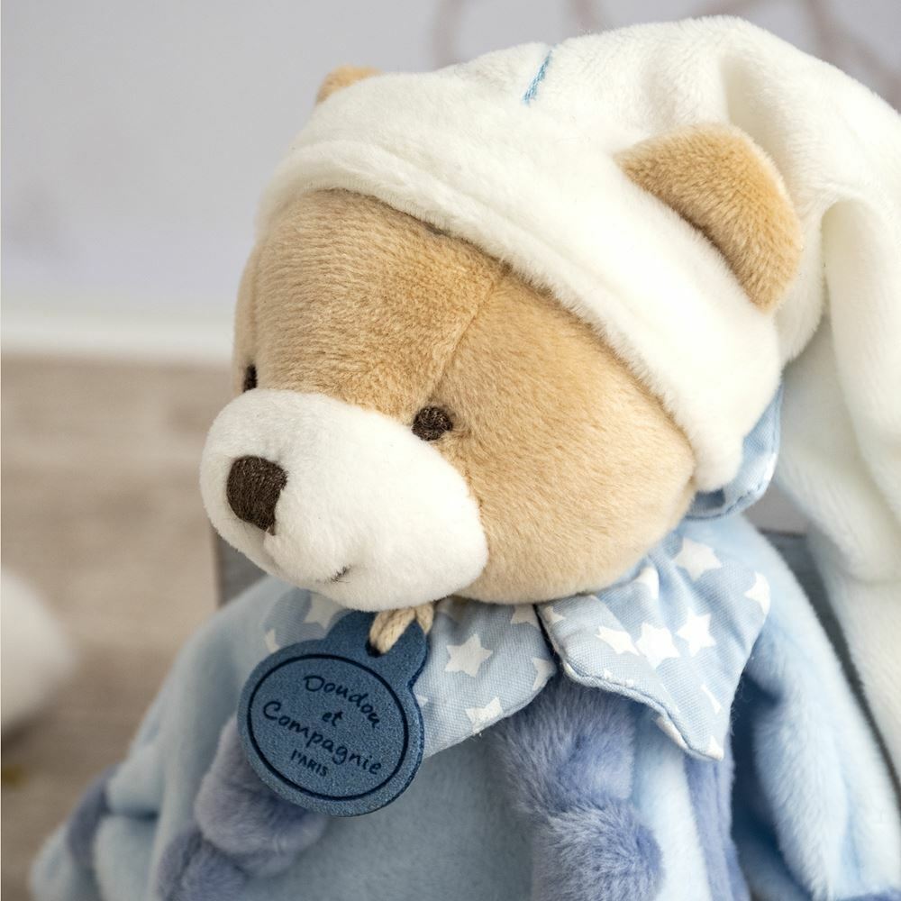 Doudou et Compagnie Blue Bear Baby Rattle