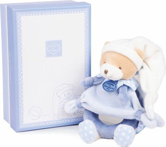 Doudou et Compagnie Blue Bear Baby Rattle