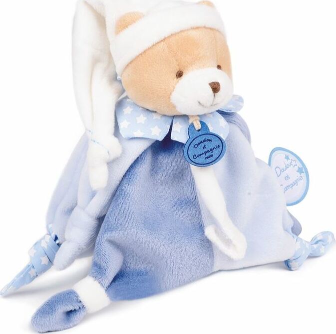 Doudou et Compagnie Blue Bear Pacifier Holder