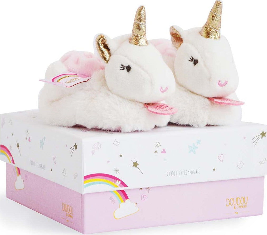Doudou et Compagnie Lucie the Unicorn - Booties With Rattle
