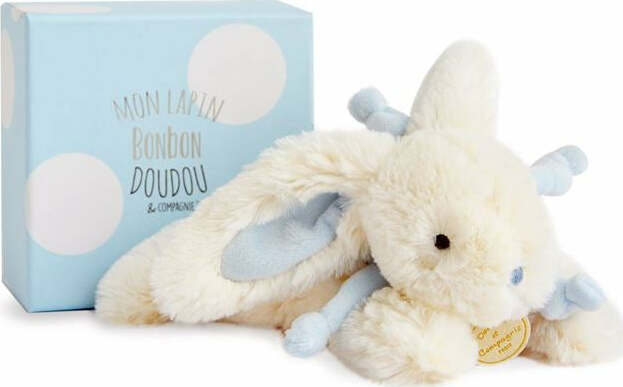Doudou et Compagnie Blue Plush Bunny