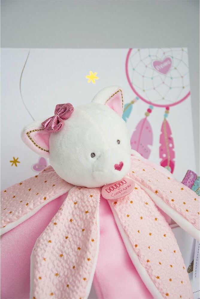 Doudou et Compagnie Dream Maker Cat Doudou Flower Petals