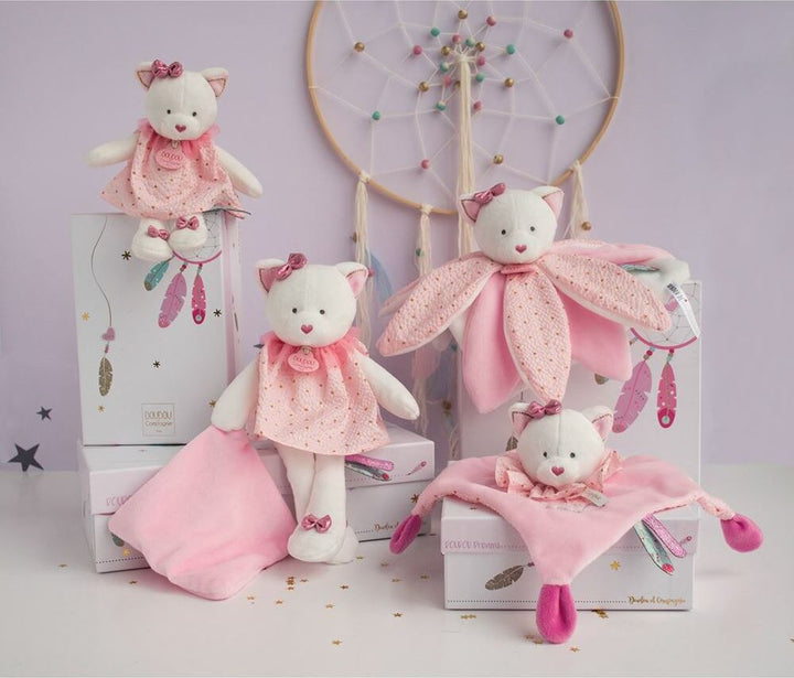 Doudou et Compagnie Dream Maker Cat Doudou Flower Petals