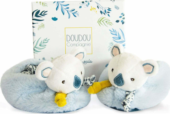 Doudou et Compagnie Yoka the Koala Baby Booties with Rattle