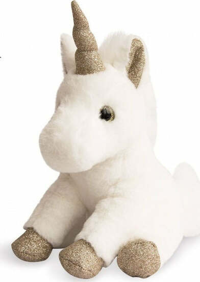 Histoire D'ours Gold Glitter Unicorn Plush