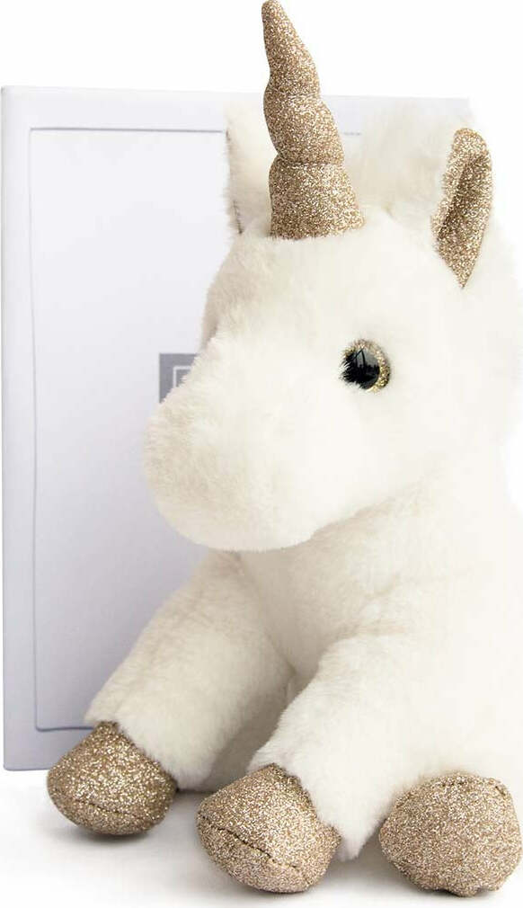 Histoire D'ours Gold Glitter Unicorn Plush