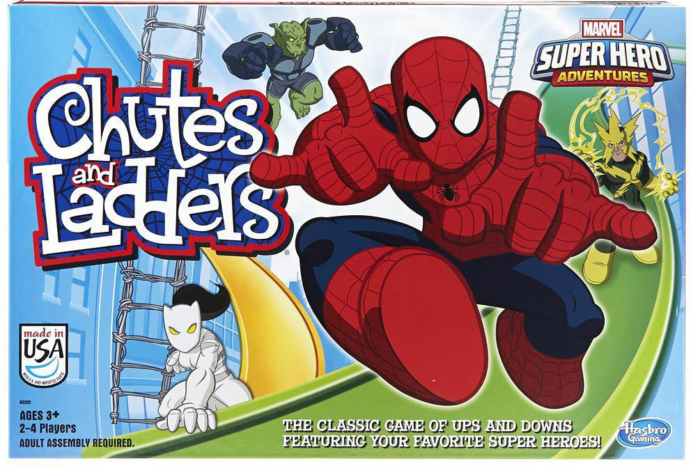 Marvel Spider-Man Web Warriors Chutes & Ladders Game