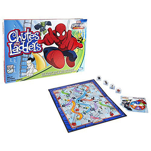 Marvel Spider-Man Web Warriors Chutes & Ladders Game