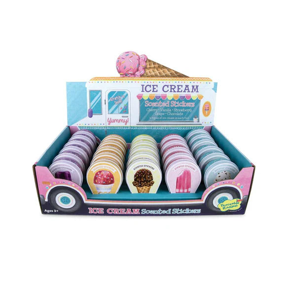 Ice Cream Scented Sticker Tins Individual