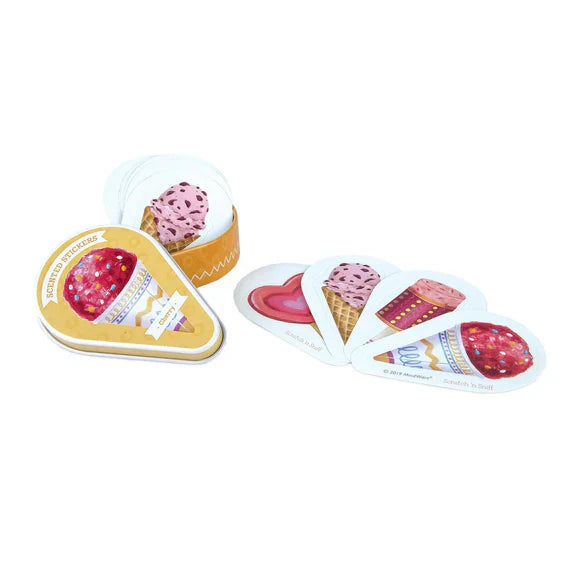 Ice Cream Scented Sticker Tins Individual