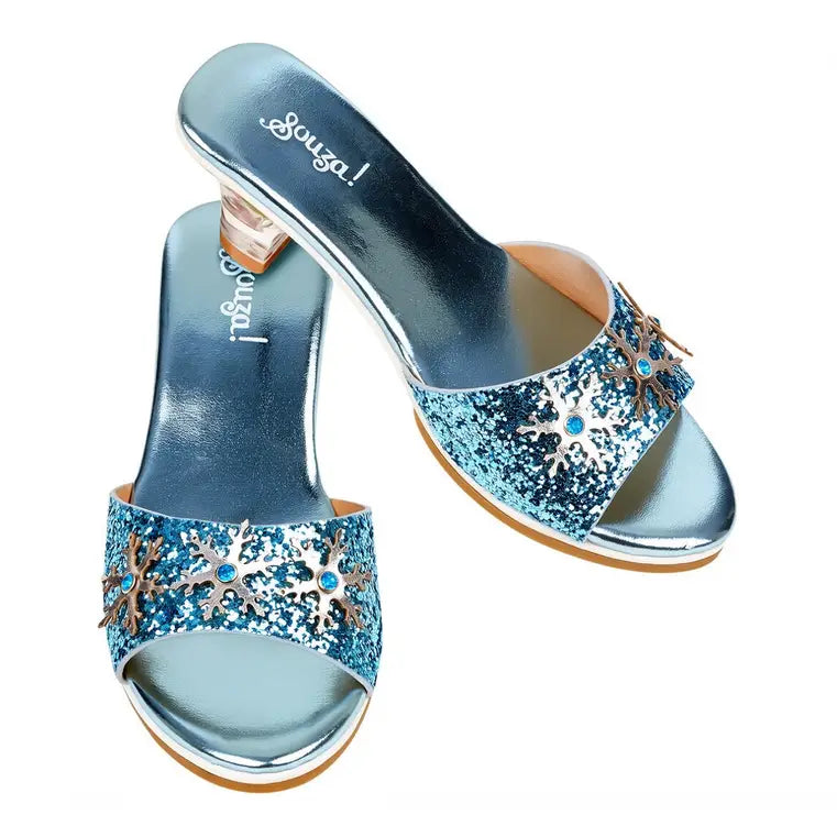 Ice Queen High Heel Slipper Blue 8-9