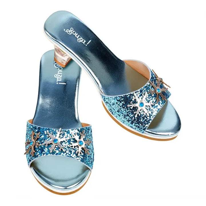 Ice Queen High Heel Slipper Blue 8-9