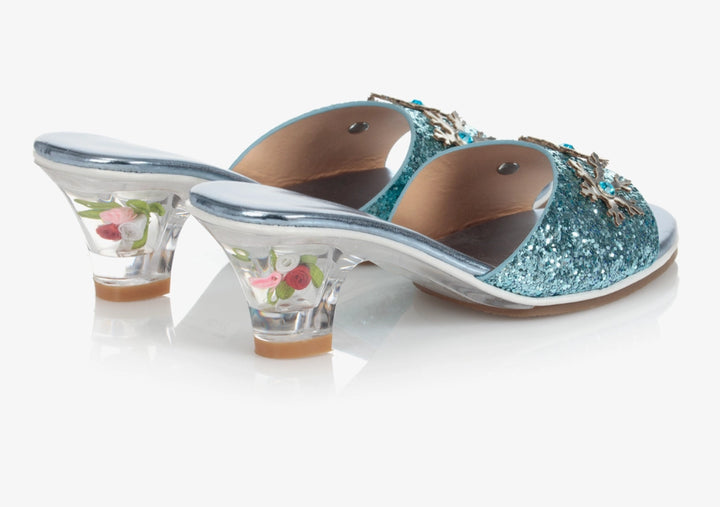 Ice Queen High Heel Slipper Blue 8-9