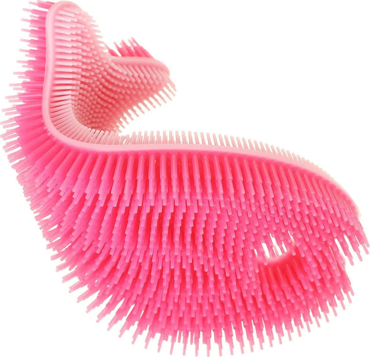 Silicone Fish Bath Scrub (Pink/Fuchsia)