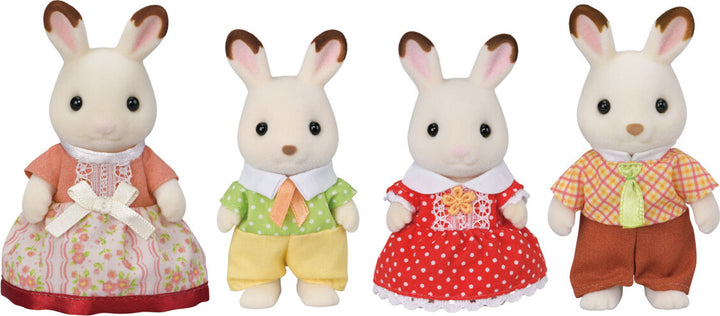 Calico Critters Chocolate Rabbit Family