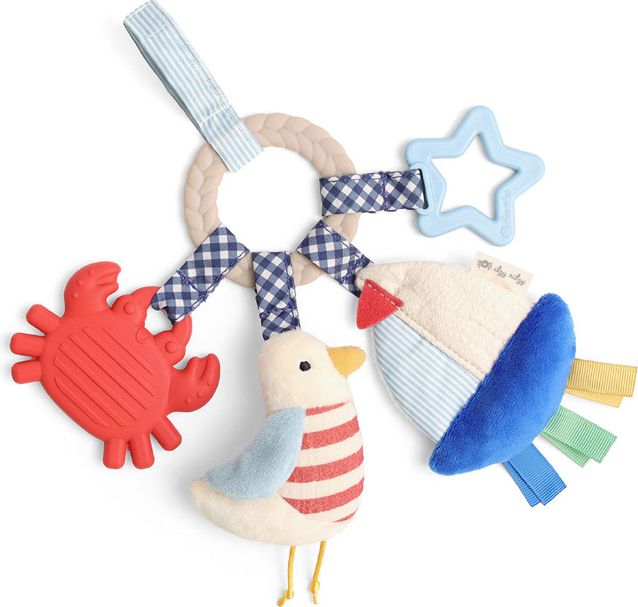 Bitzy Busy Ring™ - Teething Activity Toy (Nautical)