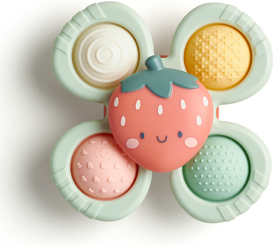 Itzy Pop & Whirl™ - High chair, Bath and Travel Fidget Toy (Strawberry)