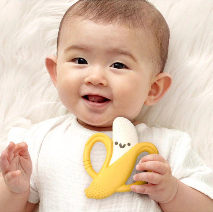 Chew Crew Silicone Handle Teether - Banana