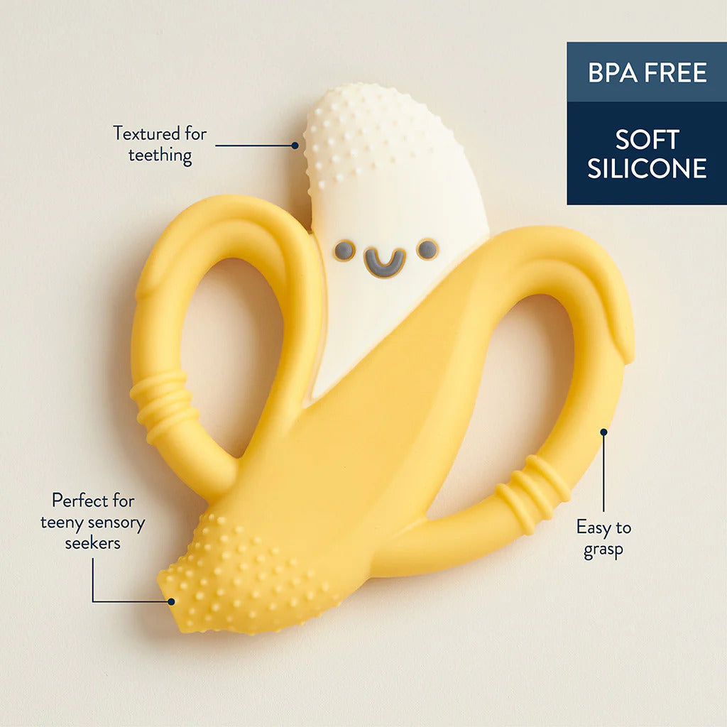 Chew Crew Silicone Handle Teether - Banana