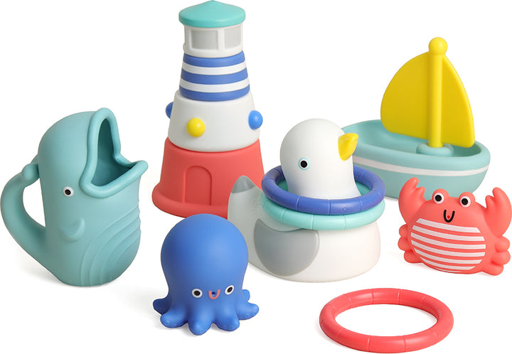 Seaside Splash Gift Set™ - 12 Piece Sensory Bath Set (Nautical)