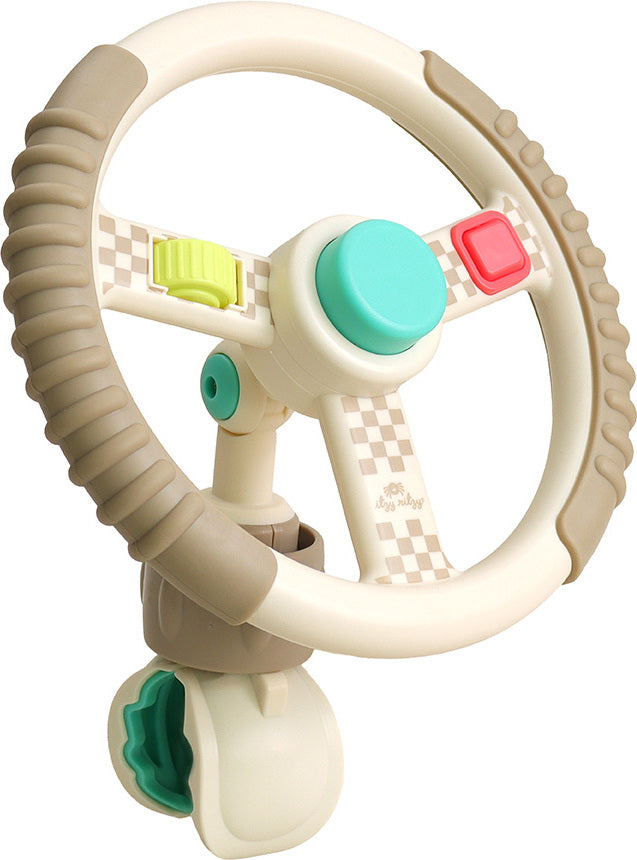 Bitzy Driver™ - Travel Steering Wheel (Taupe)