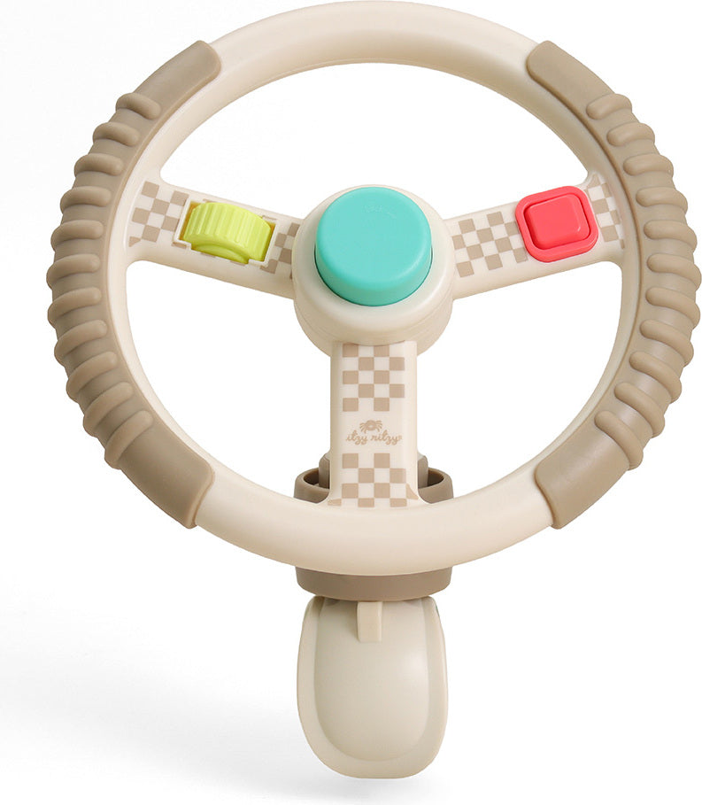 Bitzy Driver™ - Travel Steering Wheel (Taupe)