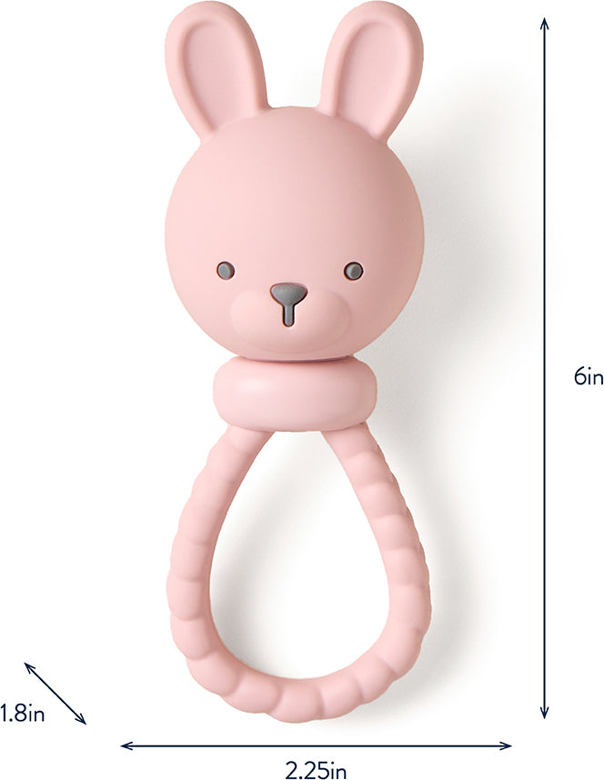 Sweetie Rattle™ - Silicone Rattle with Jingle Sound (Bunny)