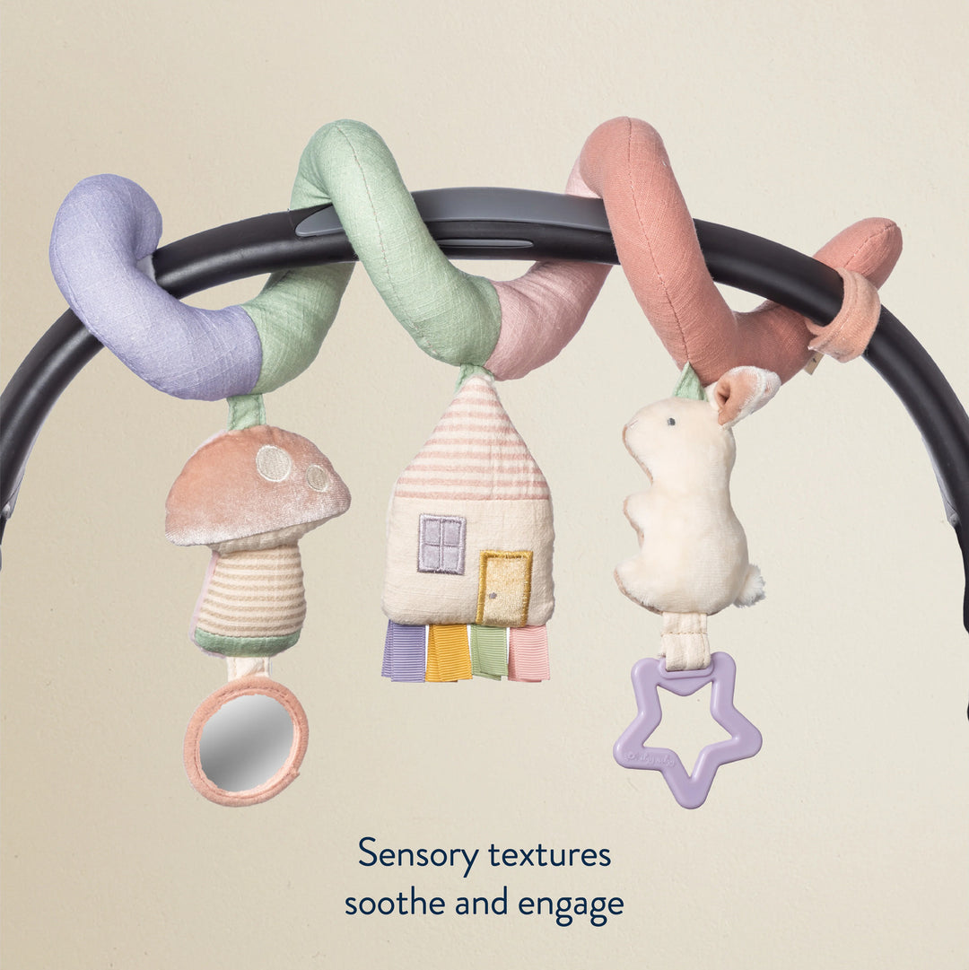 Itzy Bitzy Spiral™ - Car Seat Activity Toy (Pastel)