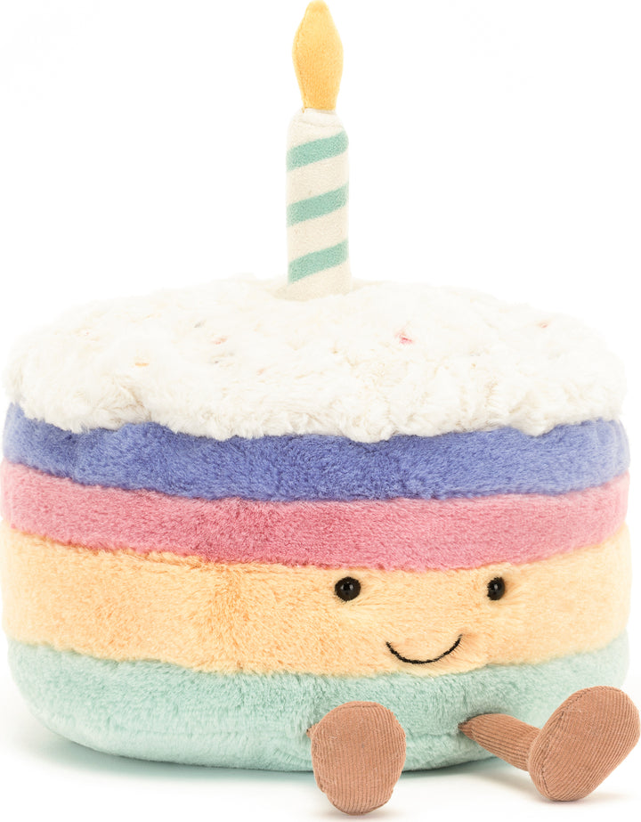 Amuseable Rainbow Birthday Cake