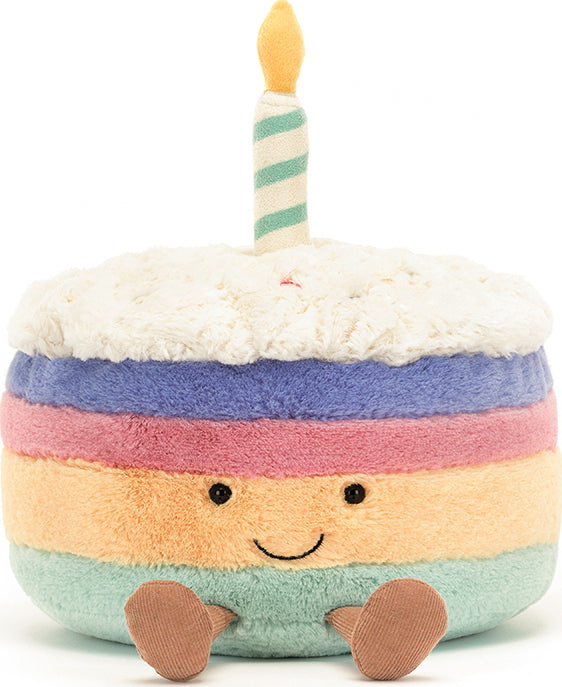 Amuseable Rainbow Birthday Cake