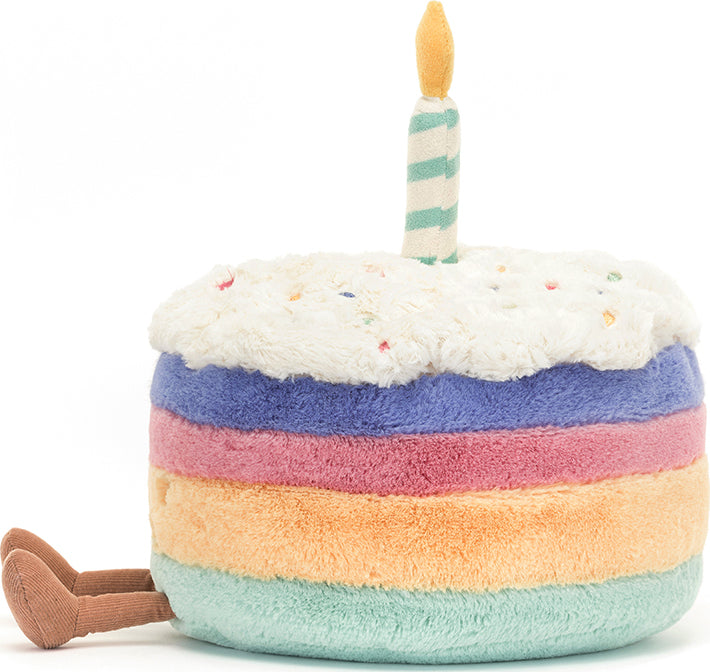 Amuseable Rainbow Birthday Cake