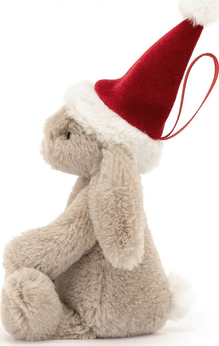 Bashful Christmas Bunny Decoration