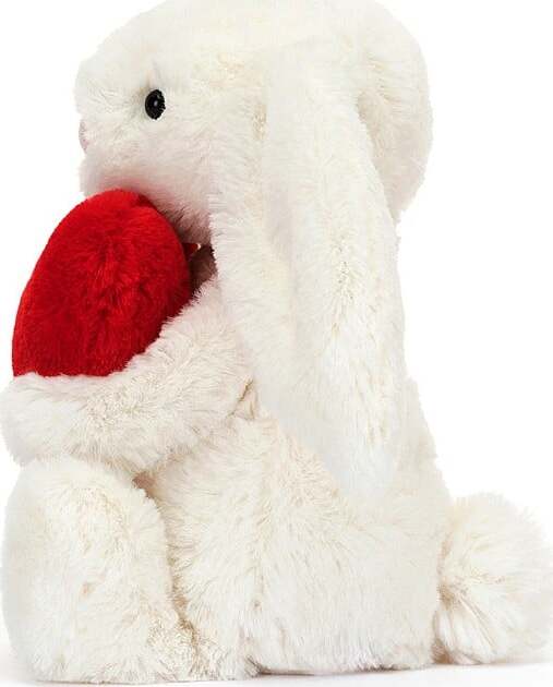 Bashful Red Love Heart Bunny Little