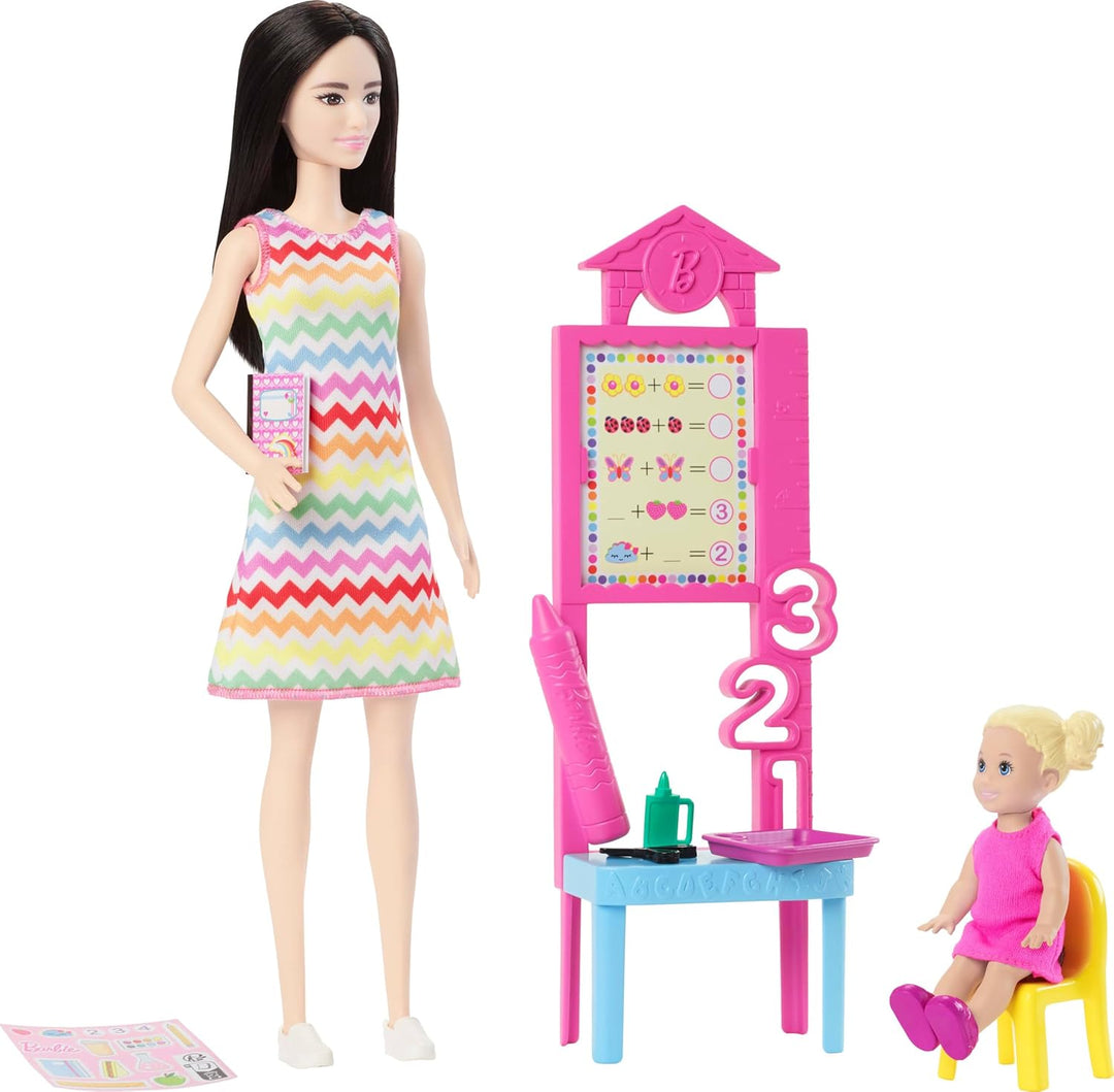 Barbie Teacher with Blonde Toddler