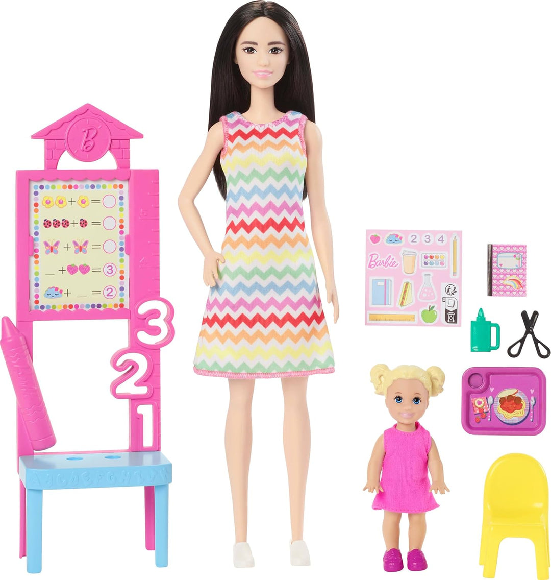 Barbie Teacher with Blonde Toddler