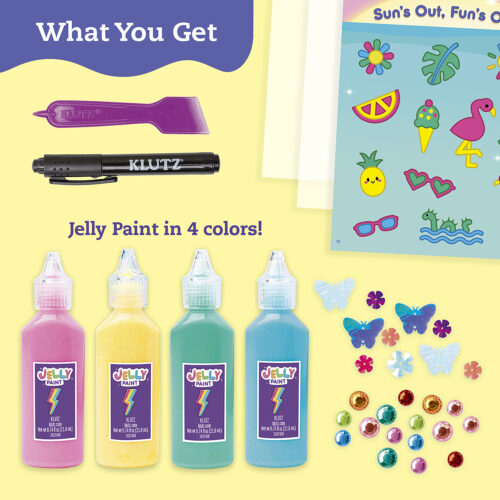Paint and Peel Jelly Stickers: Glitter Goals!