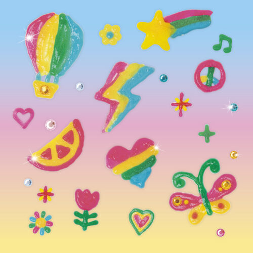 Paint and Peel Jelly Stickers: Glitter Goals!