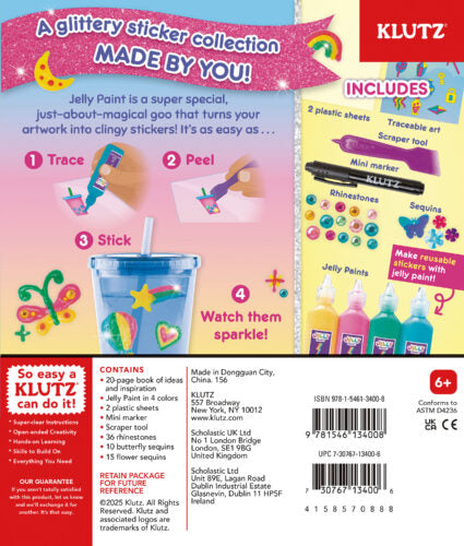 Paint and Peel Jelly Stickers: Glitter Goals!