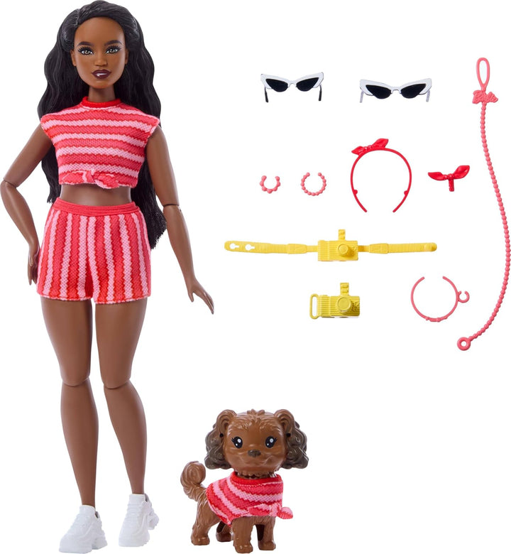 Barbie Twinning Red Stripe W/Pet
