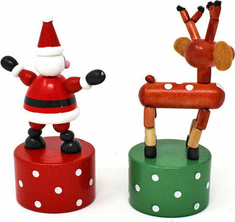 Push Puppet Santa and Reindeer (assorted)
