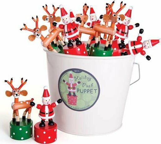 Push Puppet Santa and Reindeer (assorted)