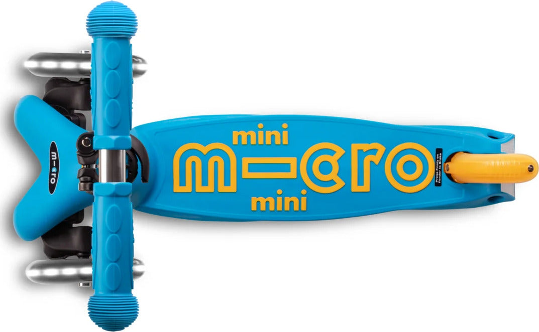 Micro Mini Foldable LED Scooter (Ocean Blue)