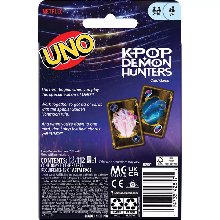 Uno KPop Demon Hunters