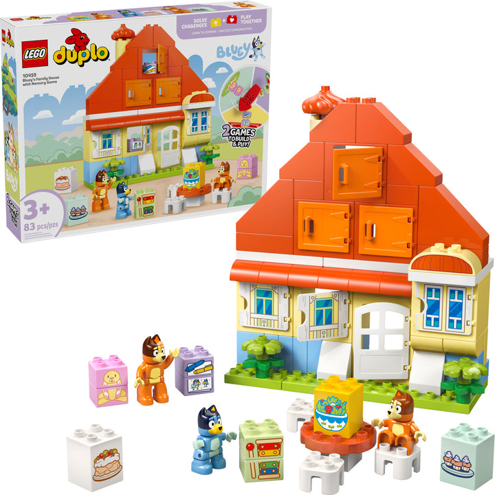 LEGO DUPLO: Bluey's Family House with Memory Game