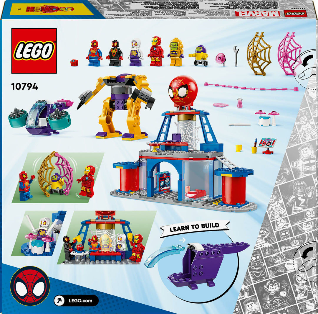 LEGO Marvel Spidey and his Amazing Friends Team Spidey Web Spinner Headquarters