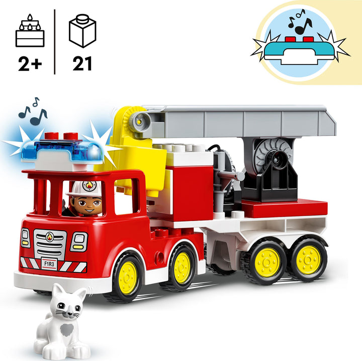 LEGO® DUPLO® Town Fire Engine, Toddlers Toy