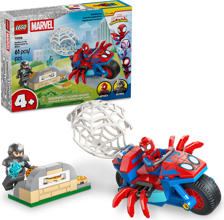 LEGO Spidey: Spidey on his Motorcycle vs. Rhino