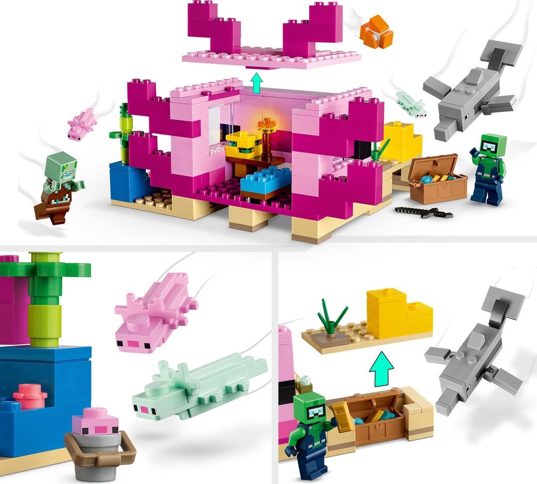 LEGO® Minecraft The Axolotl House Building Toy