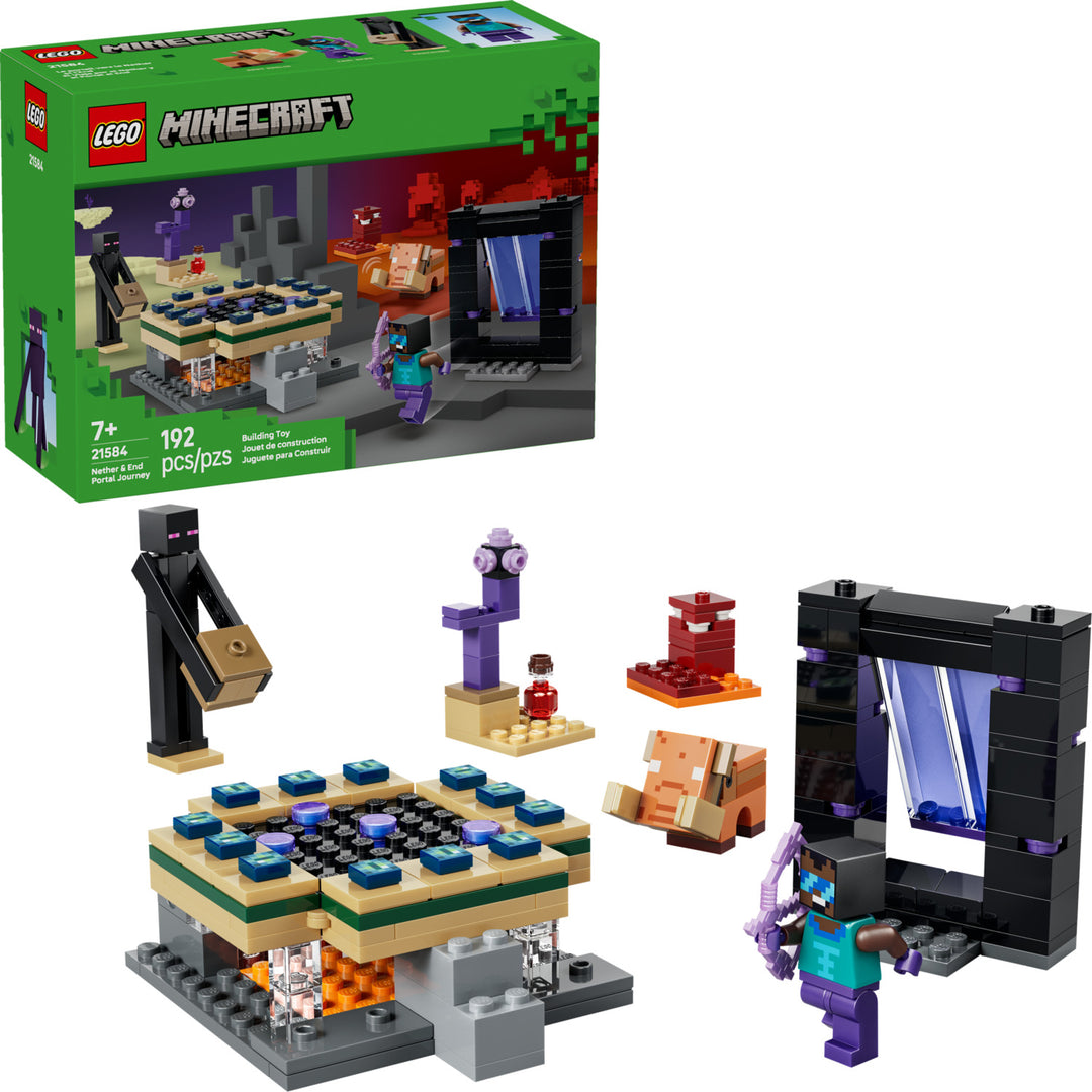 LEGO Minecraft: Nether & End Portal Journey
