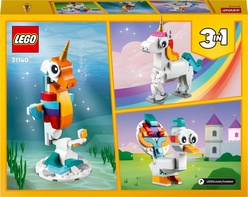 LEGO® Creator 3-in-1 Magical Unicorn Toy Set